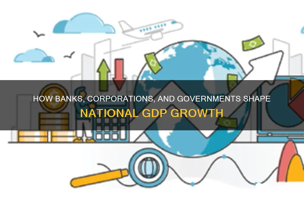 how banks corporations governments affect the gdp