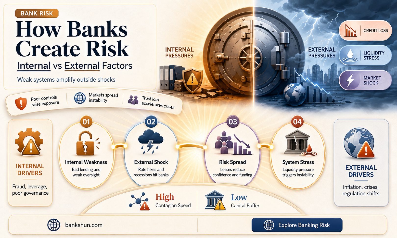 do banks create internal or external risk