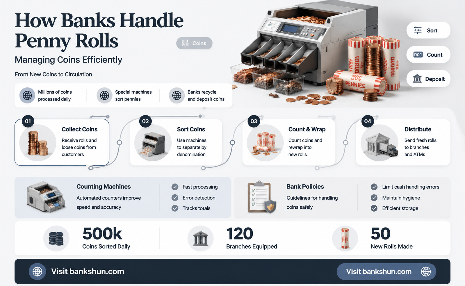 do banks have rolls of new pennies