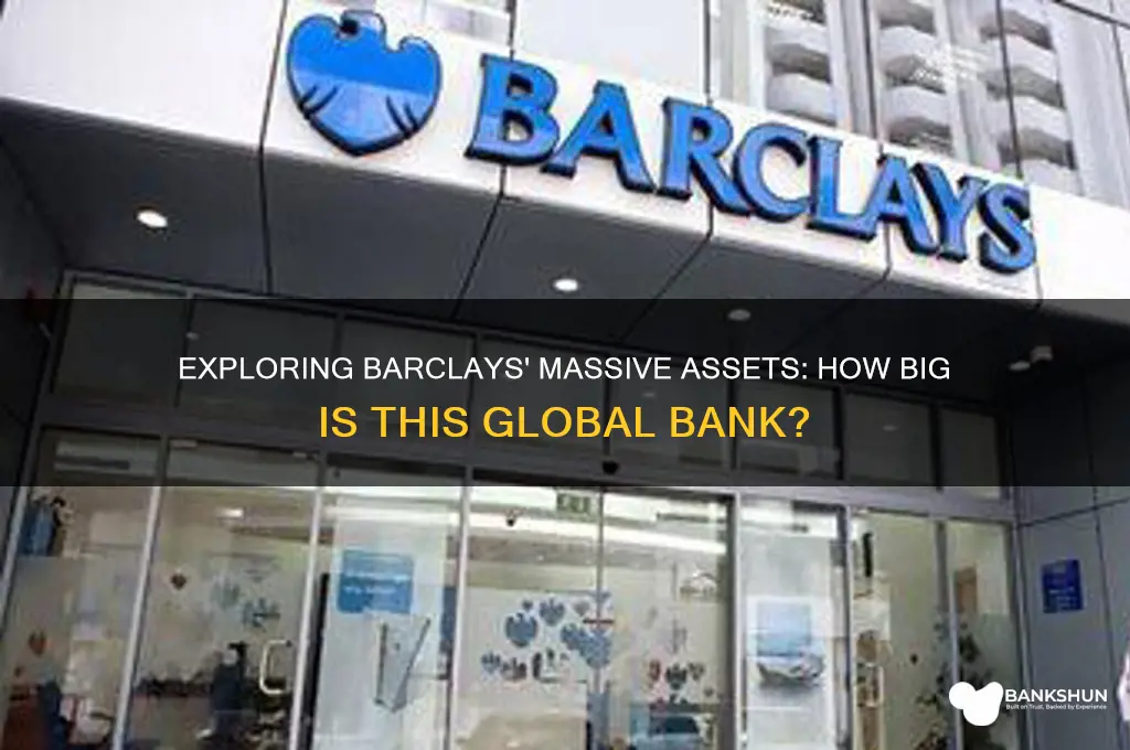 how big a bank is barclays assets