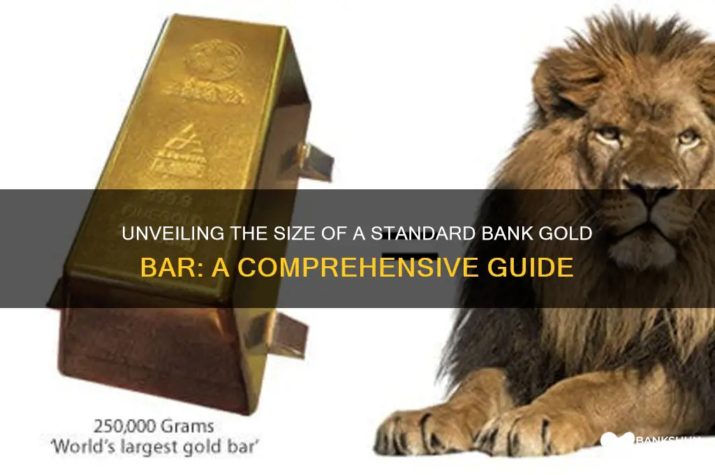 how big is a bank gold bar