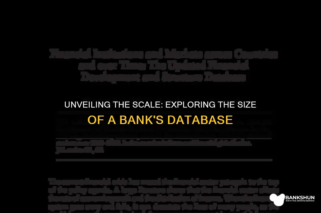 how big is a bank