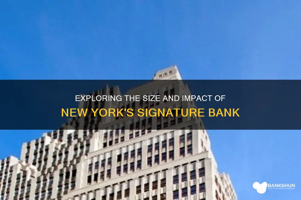 how big is new york signature bank