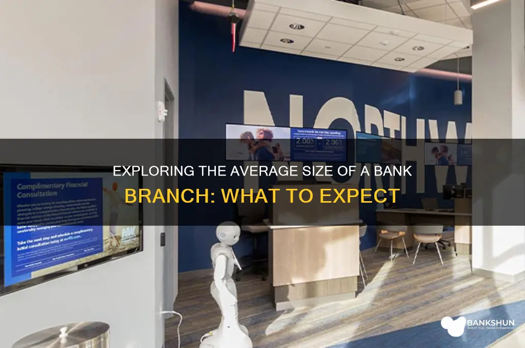 how big is the average bank branch