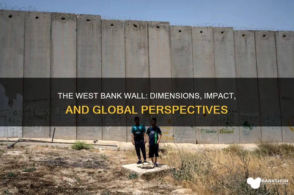 how big is the west bank wall