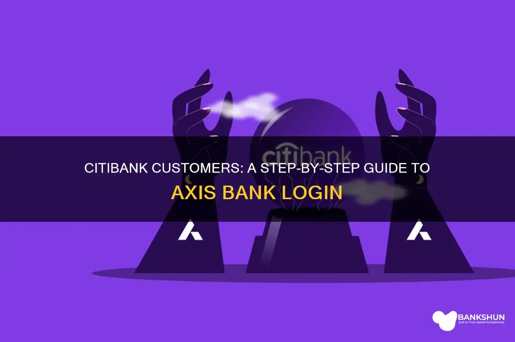 how citibank customers login to axis bank