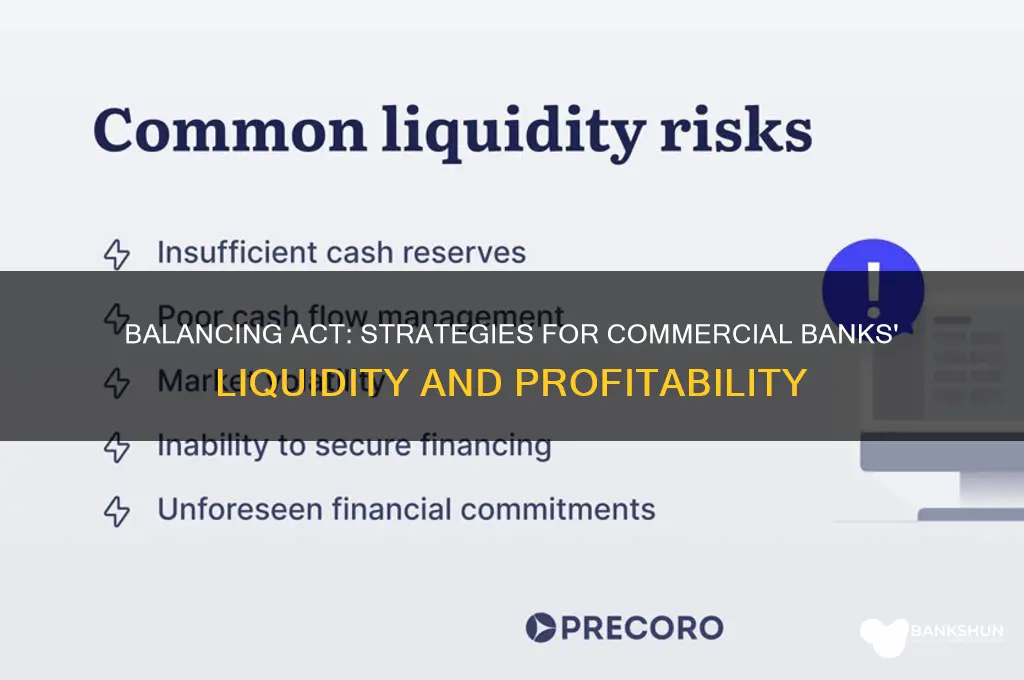how commercial banks maintain liquidity and profitability