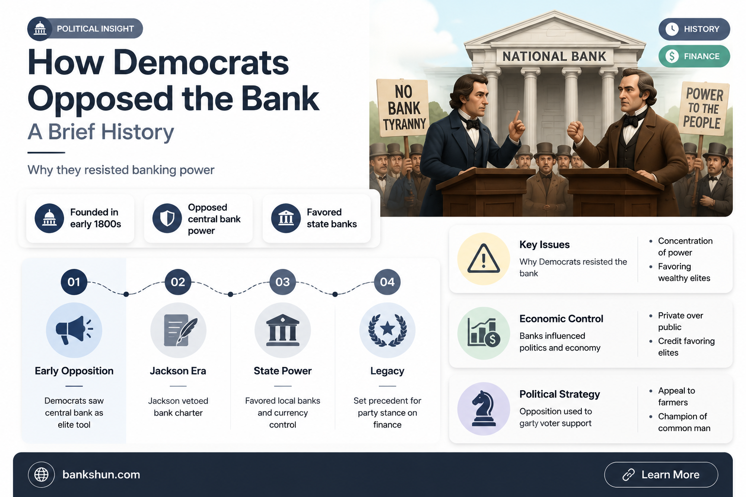 did the democratic part opose the bank