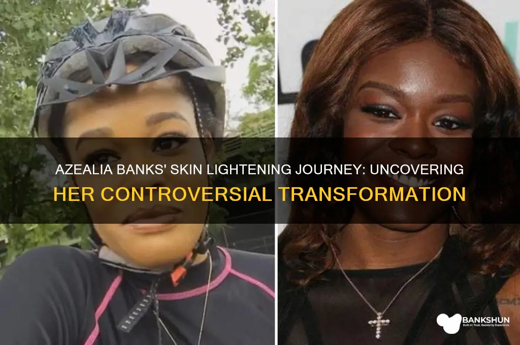how did azealia banks bleach her skin
