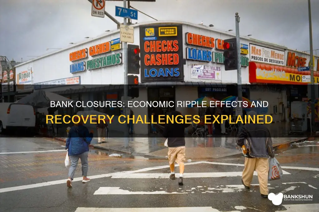 how did banks closing affect the economy