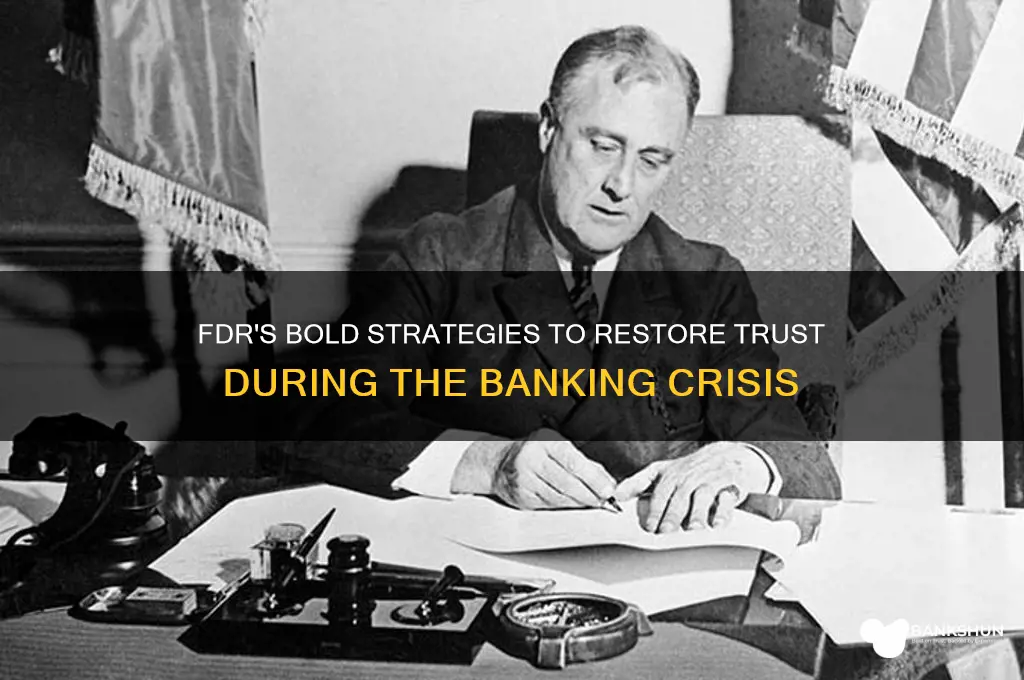 how did fdr address the banking crisis
