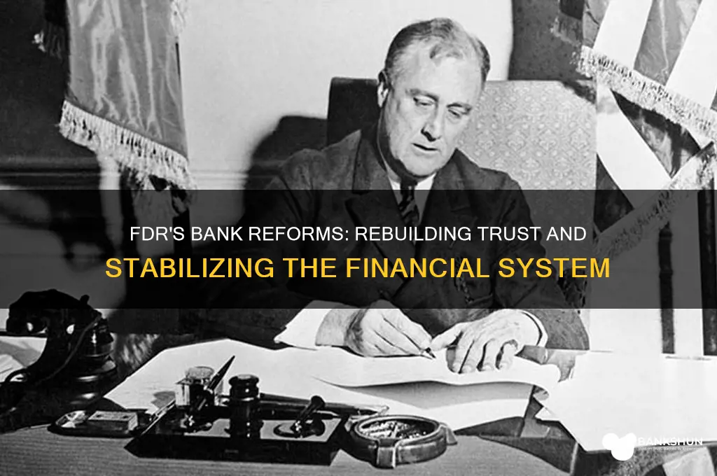 how did fdr restore confidence in banks