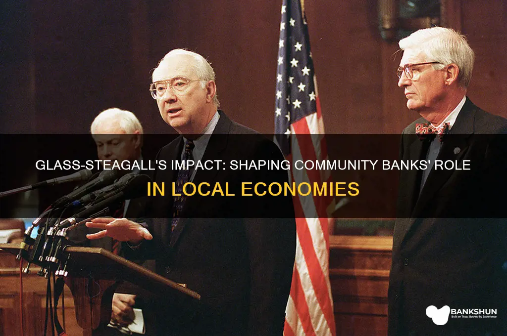 how did glass-steagall affect community banks