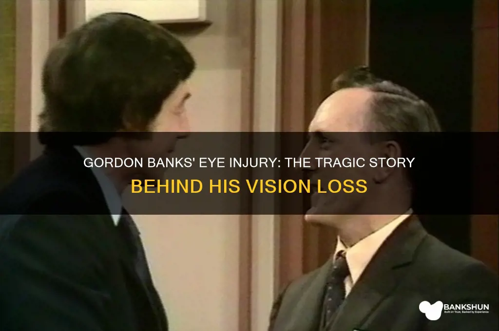 how did gordon banks lose his eye