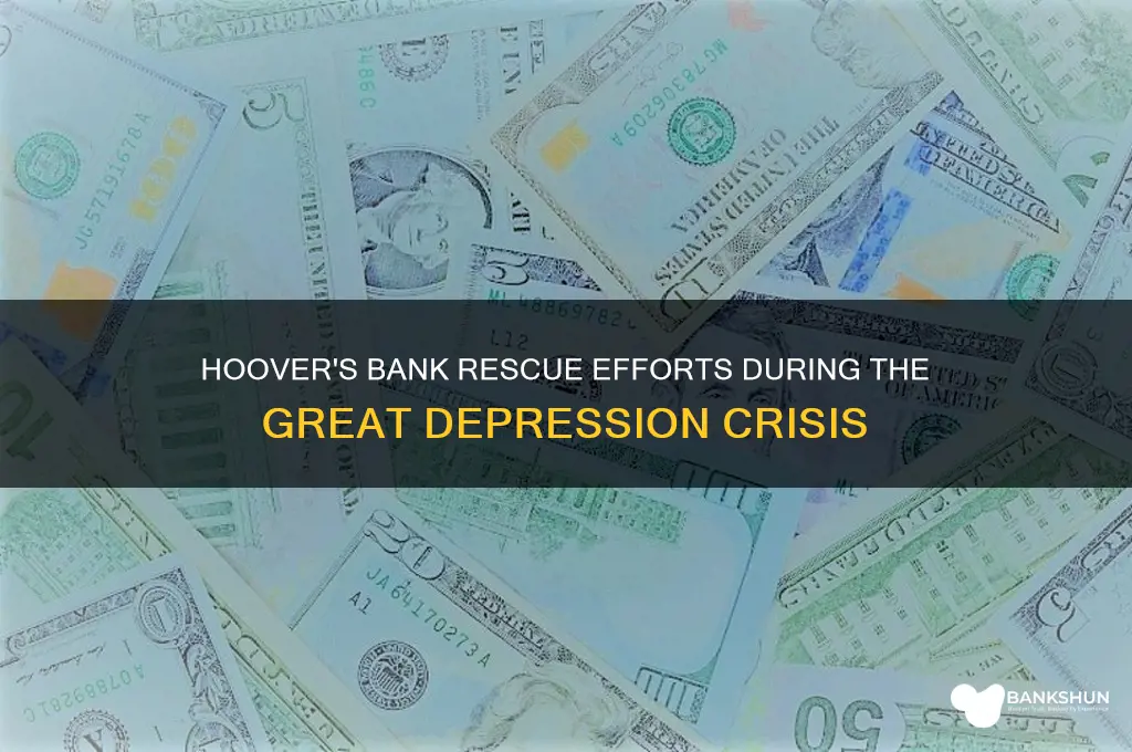 how did hoover try to save banks