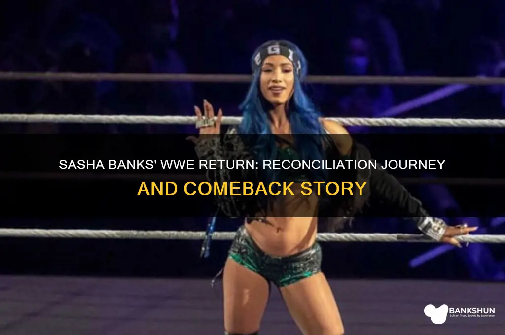 how did sasha banks reconcile with wwe