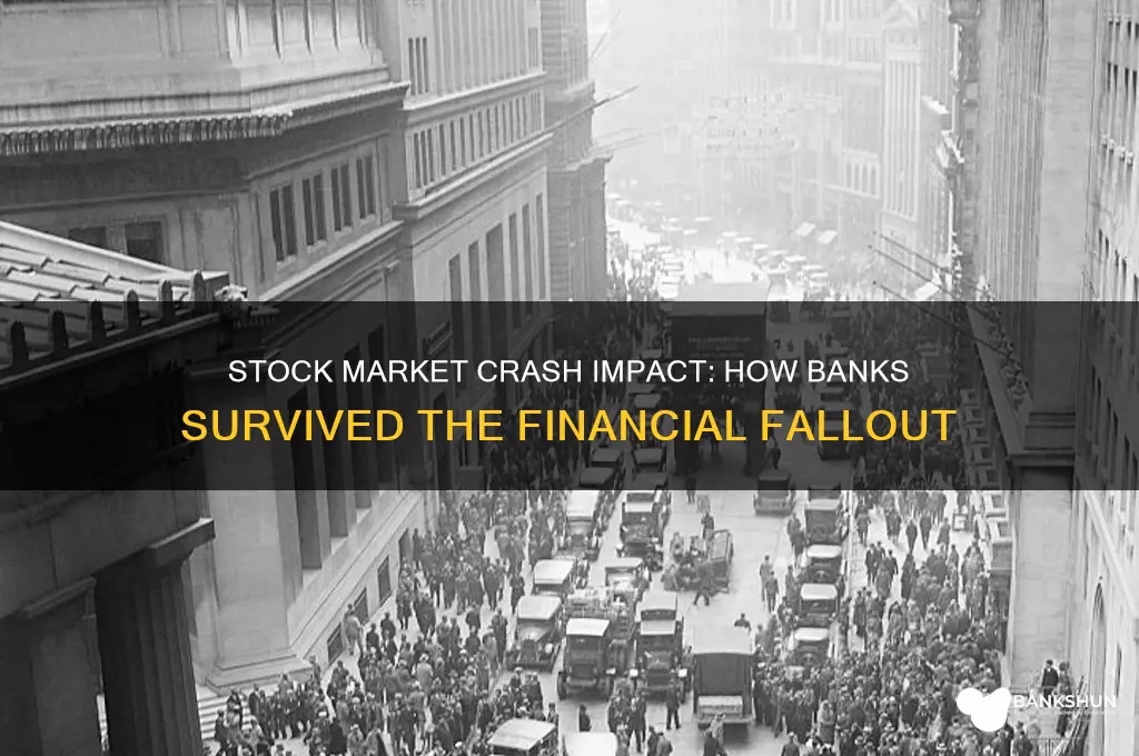 how did stock market crash affect banks