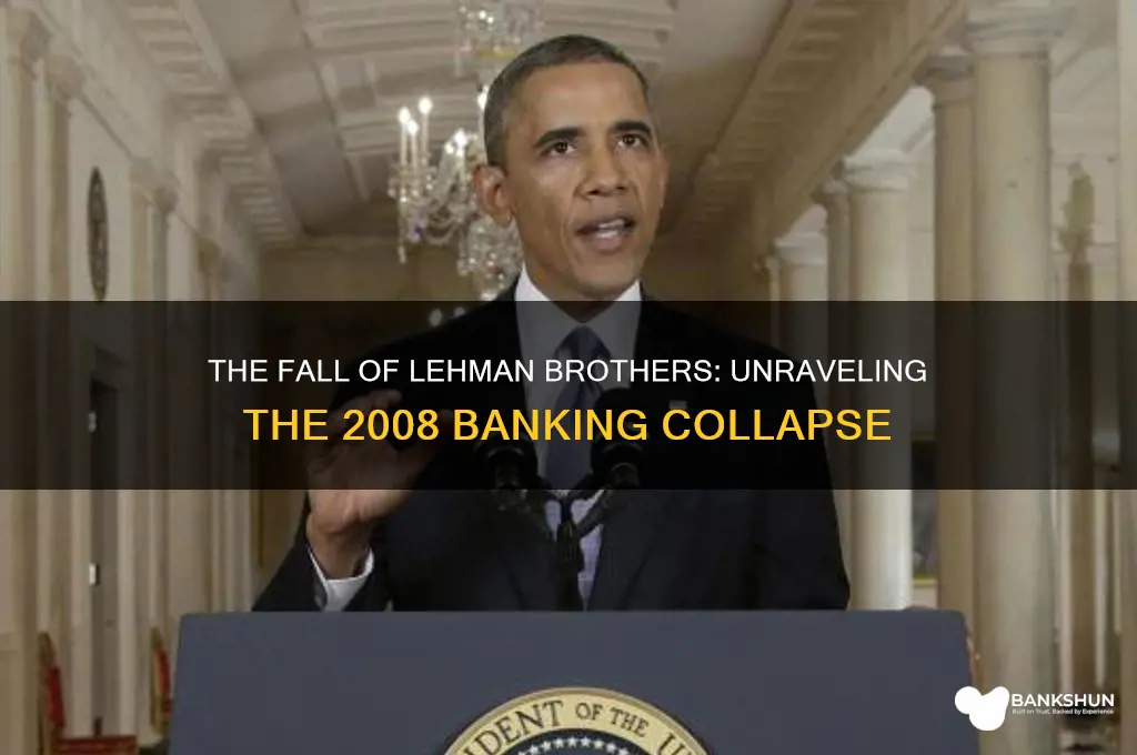 how did the lehman brothers bank collapse