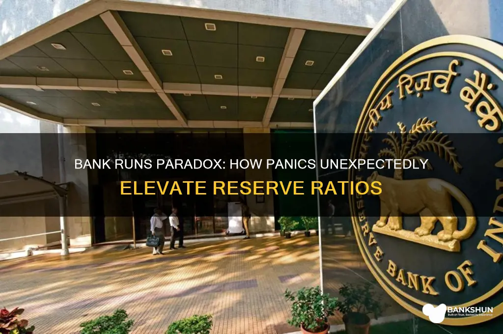 how do bank runs boost reserve ratios