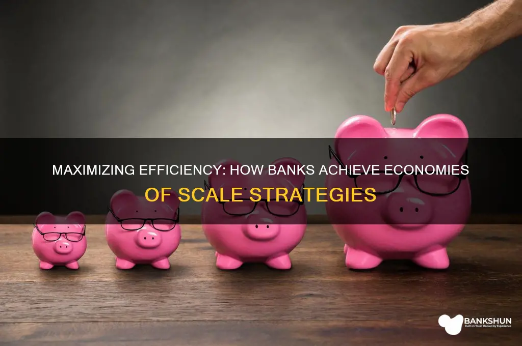 how do banks achieve economies of scale