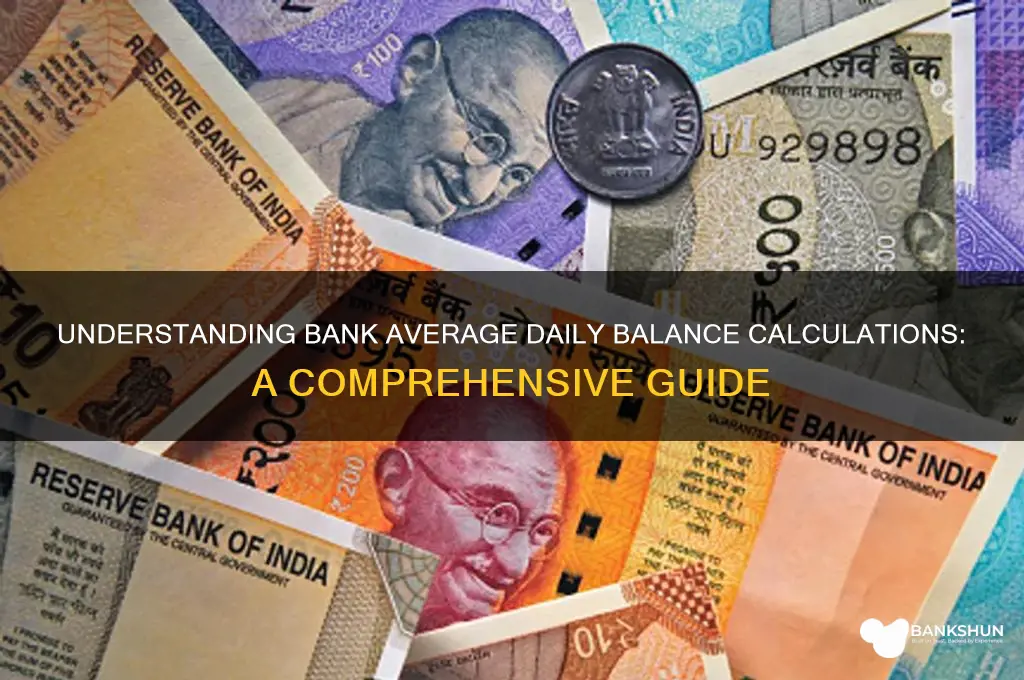 how do banks calculate average daily balance