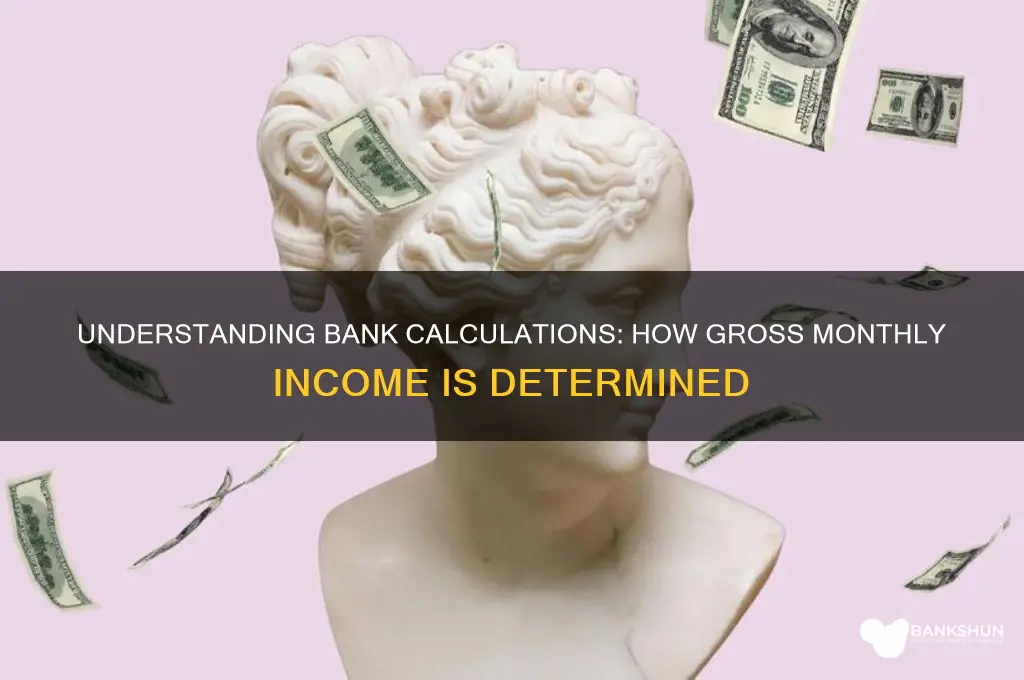 how do banks calculate gross monthly income