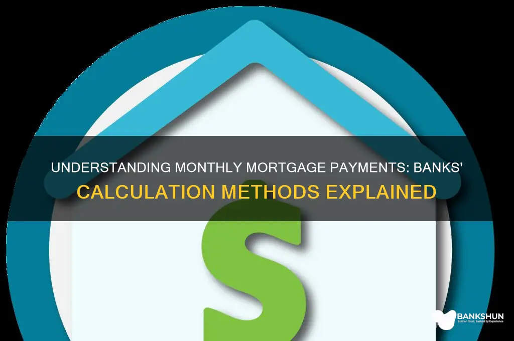 how do banks calculate monthly mortgage payments