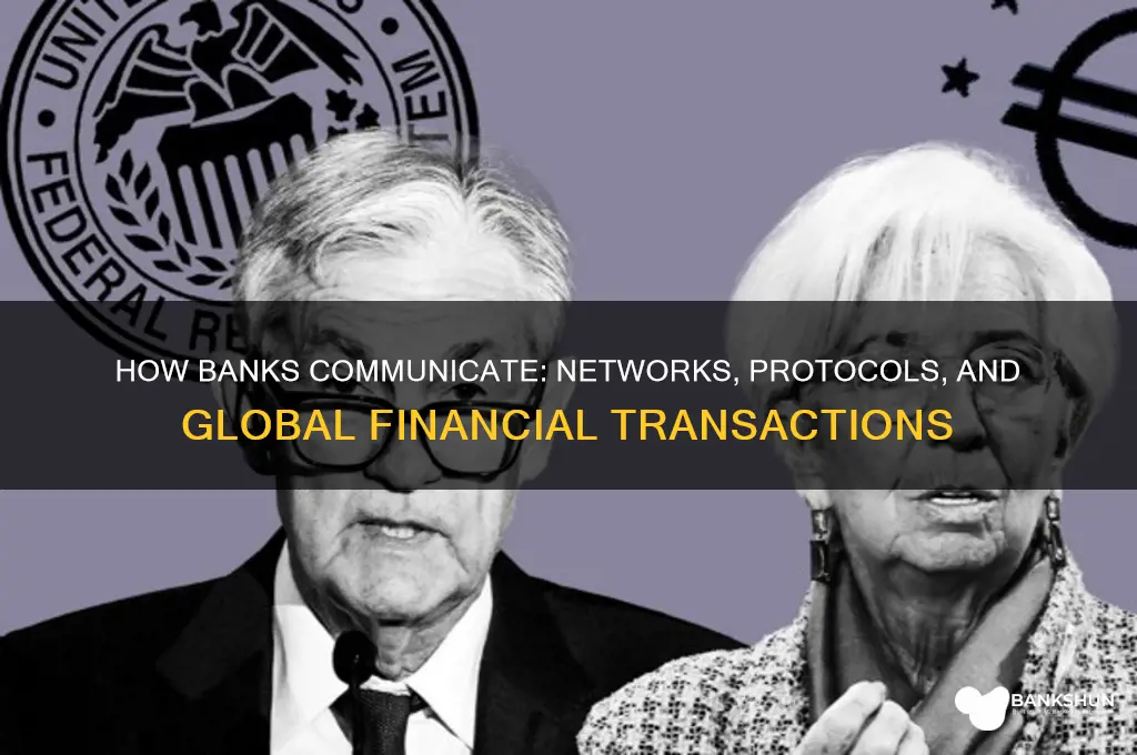 how do banks communicate with each other