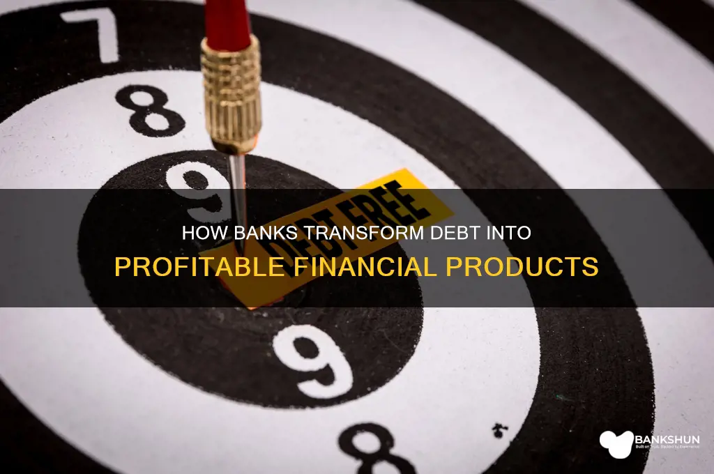how do banks create products from debt