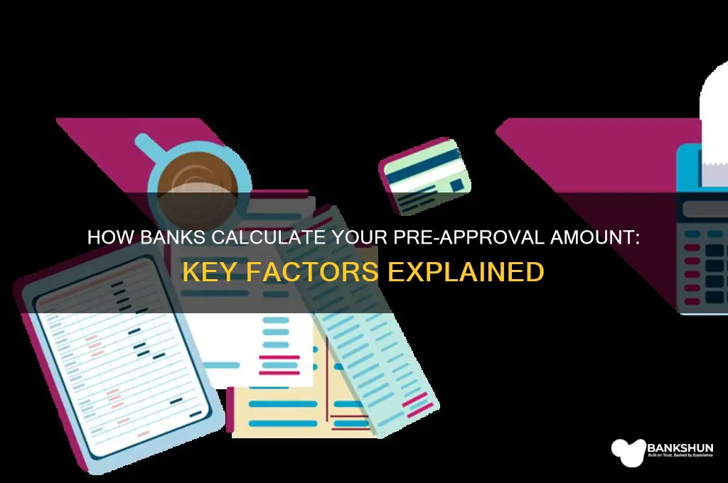 how do banks determine pre approval amount