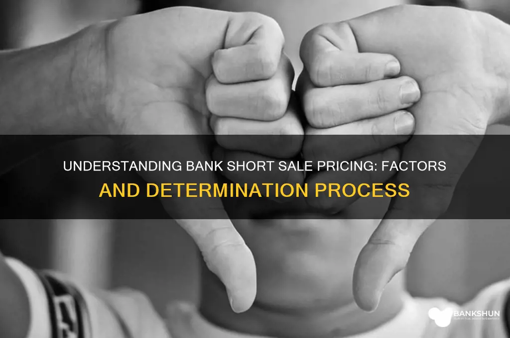 how do banks determine short sale price