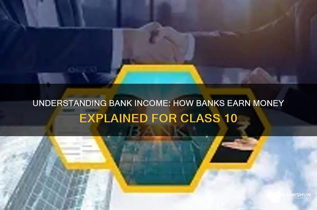 how do banks earn income class 10