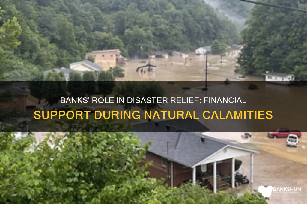 how do banks help during natural disasters