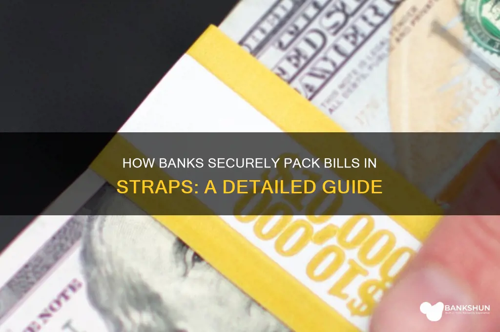 how do banks pack bills in straps