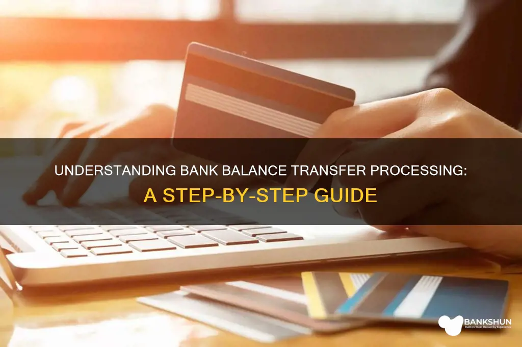 how do banks process a balance trf