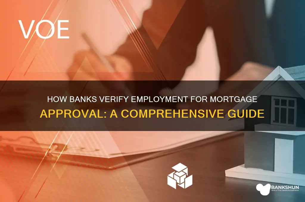 how do banks verify employment for mortgages