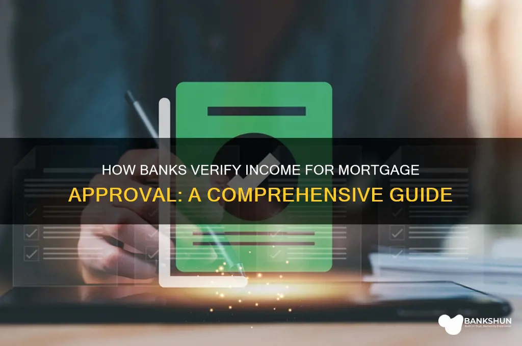 how do banks verify income for mortgage