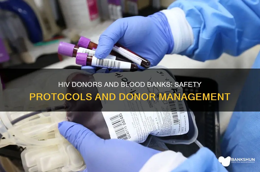 how do blood banks handle hiv donors