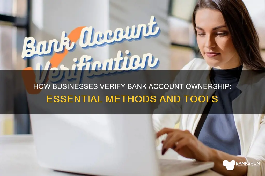 how do business verify bank acount owner