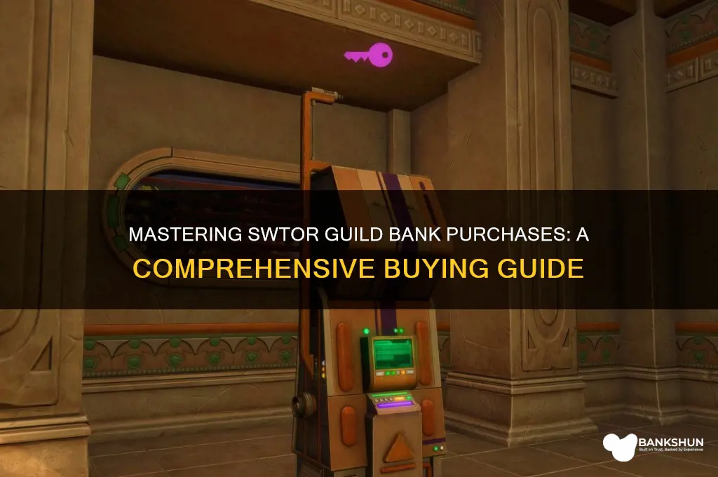 how do buy a guild bank swtor
