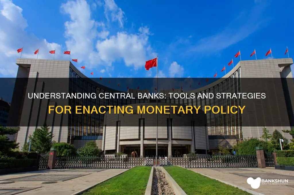 how do central banks enact monetary policy