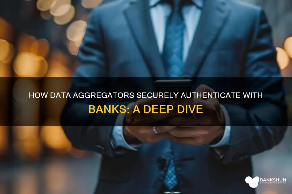 how do data aggregators authenticate with banks