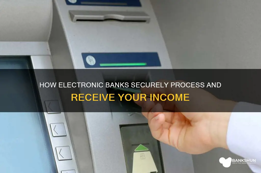how do electronic banks recieve my income