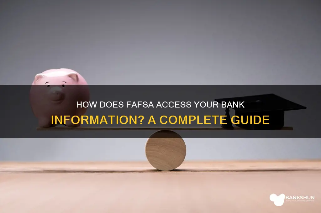 how do fafsa retrieve my bank information