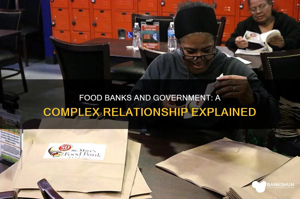 how do food banks relate to government