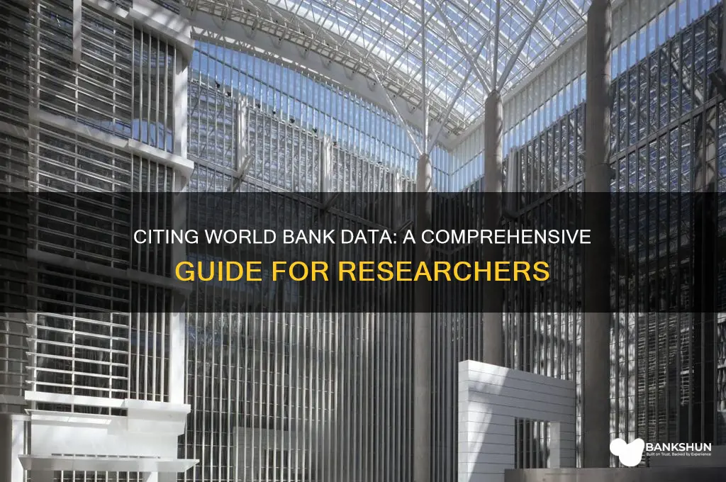 how do i cite world bank data
