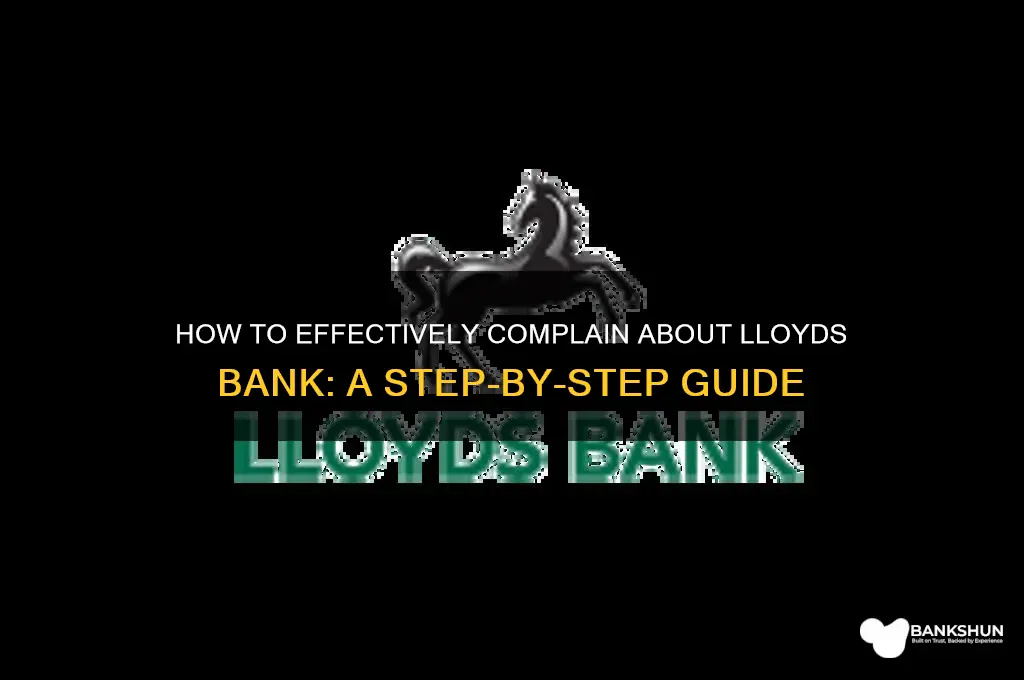 how do i complain about lloyds bank