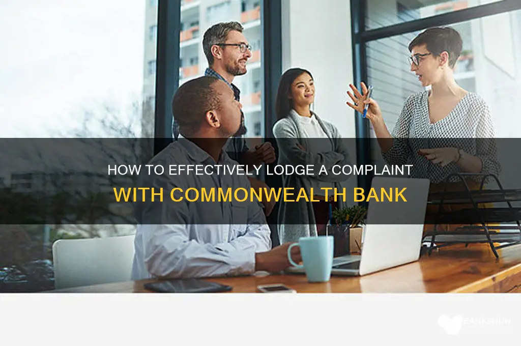 how do i complain to commonwealth bank