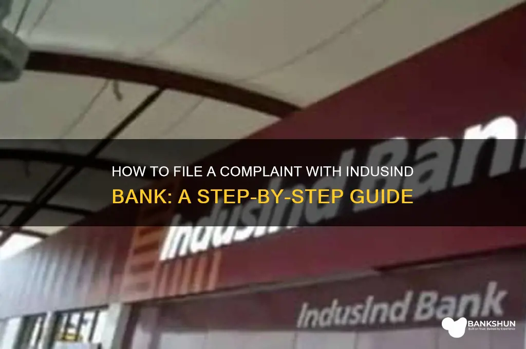 how do i complain to indusind bank