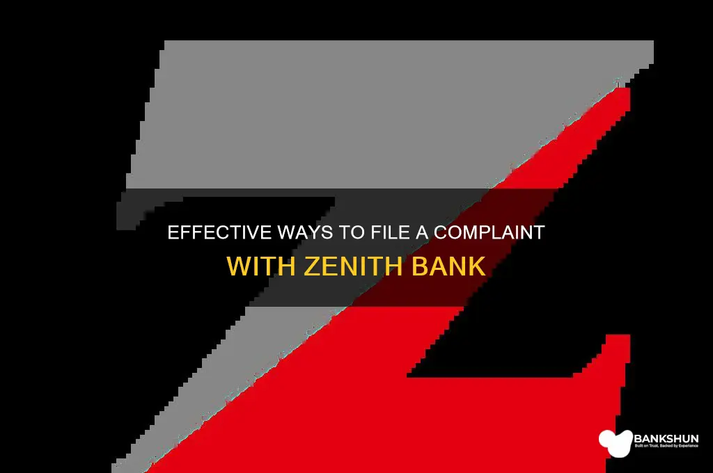 how do i complain to zenith bank